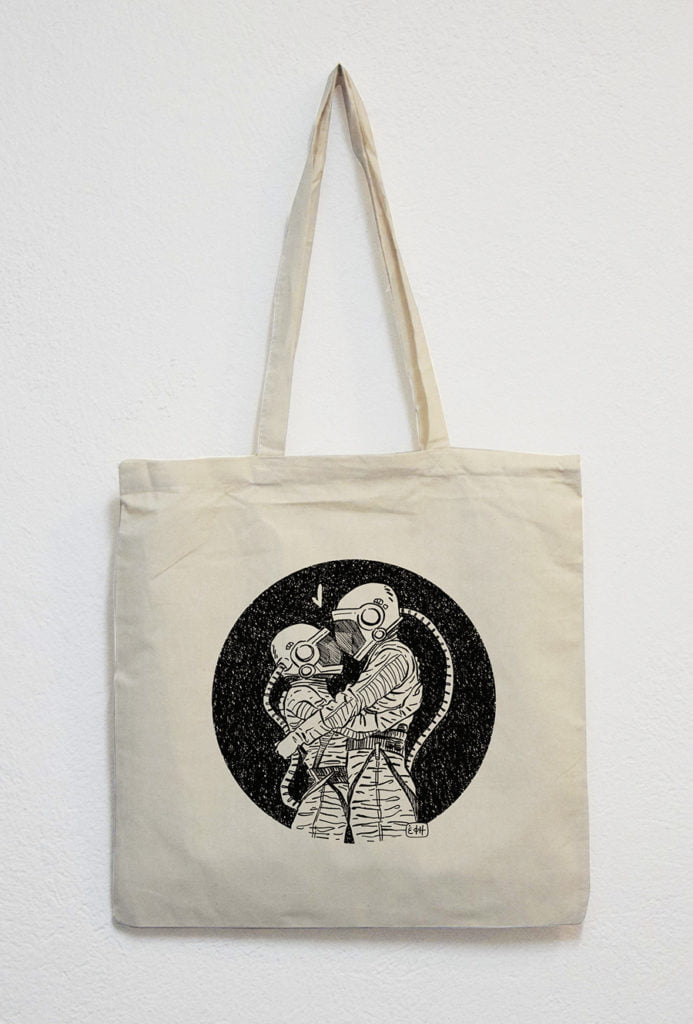 Subworks white bag with illustration Astro-lovers