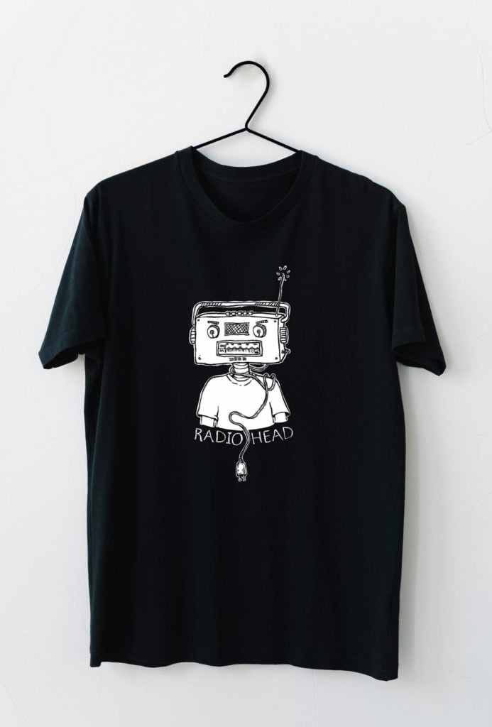 Subworks Black T-shirt with a radiohead