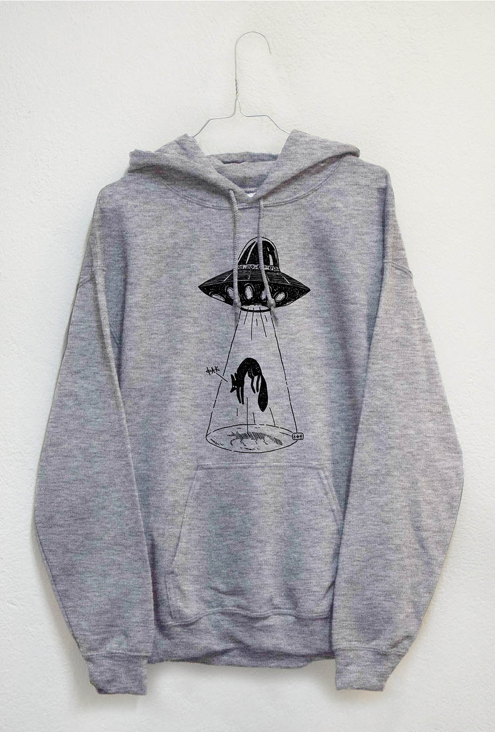 Subworks Grey hoodie alien ufo abduction fox