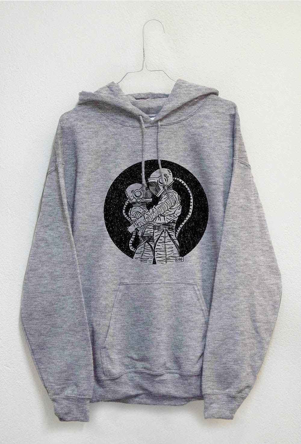 Subworks:Grey Hoodie with astronauts