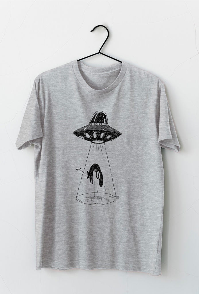Subworks Grey T-shirt alien ufo abduction fox
