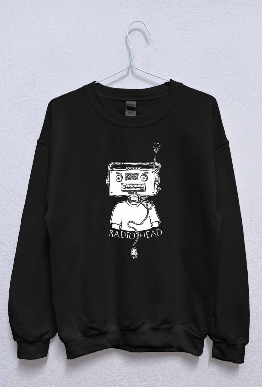 radiohead sweatshirt black